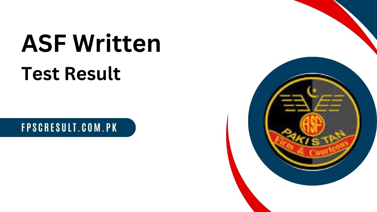 ASF Written Test Result 2024