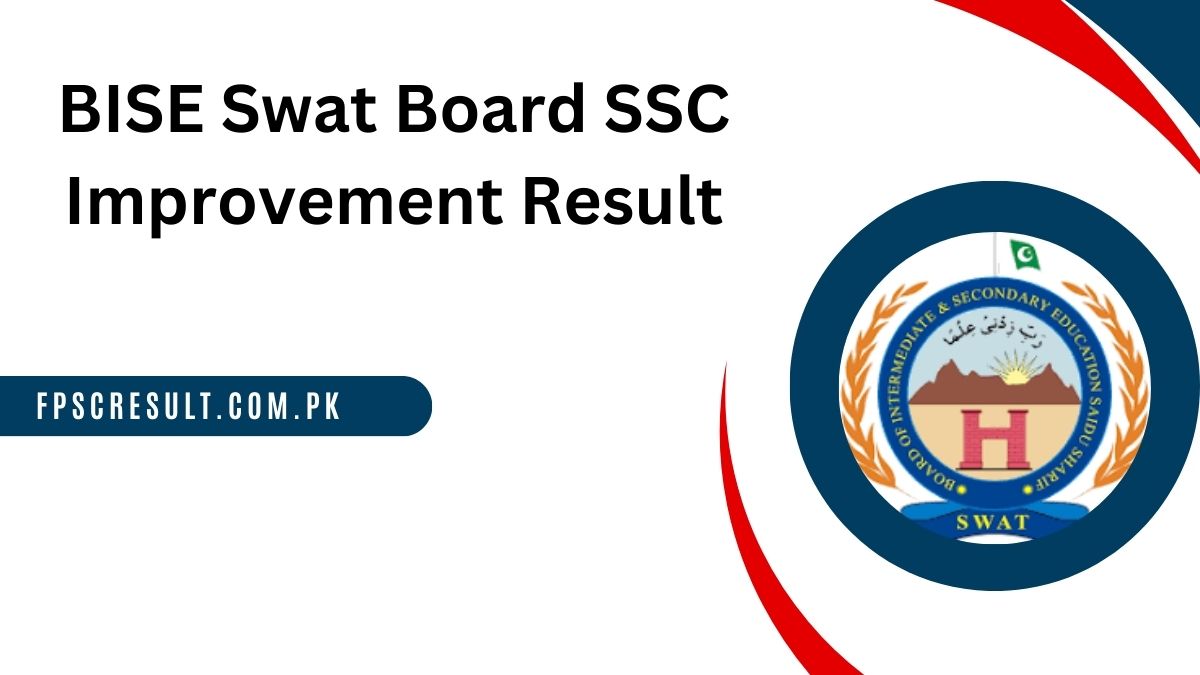 BISE Swat Board SSC Improvement Result 2023 [ DMC ]