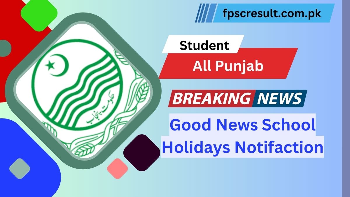 Punjab School Holidays Notification 2023 24