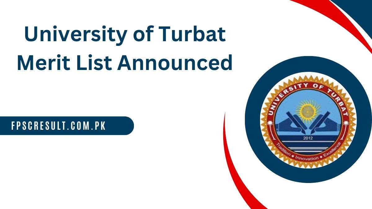 University of Turbat Merit List 