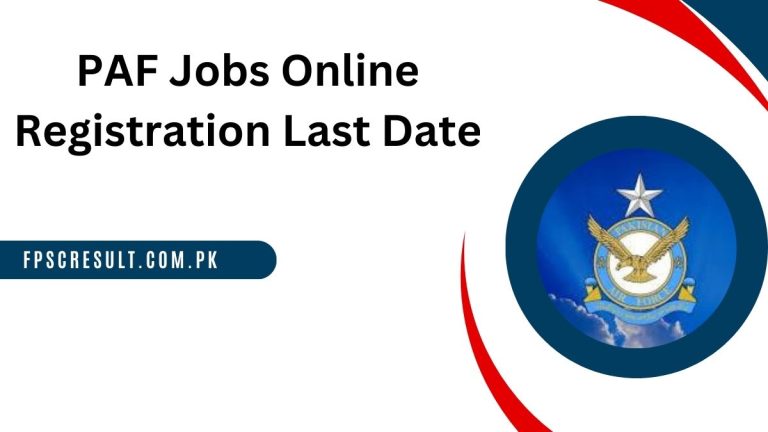 PAF Jobs 2024 Online Registration via joinpaf.gov.pk