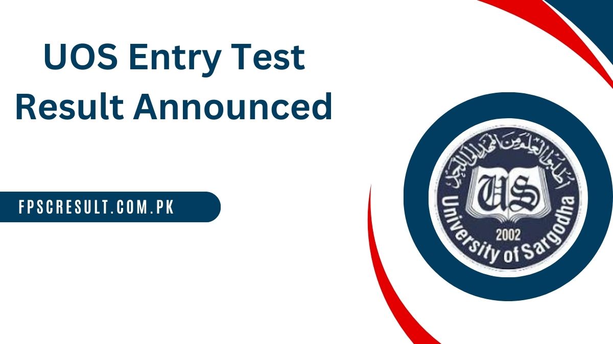 UOS MS MPhil Entry Test Result 2024 Check Online