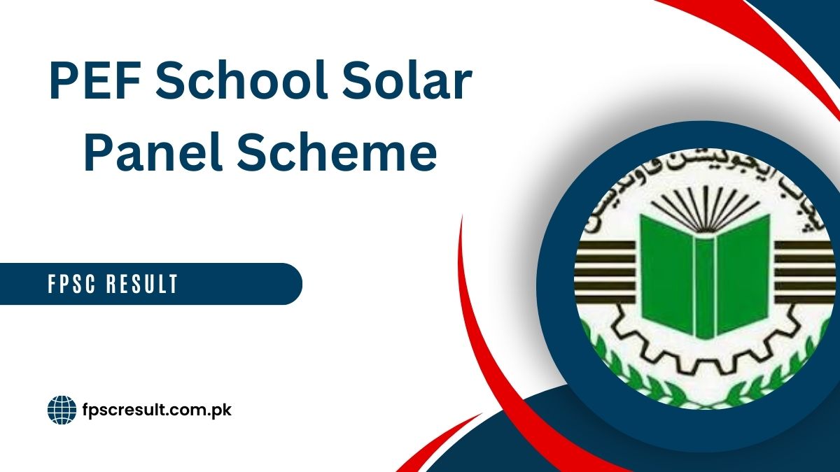 PEF School Solar Panel Scheme 2024