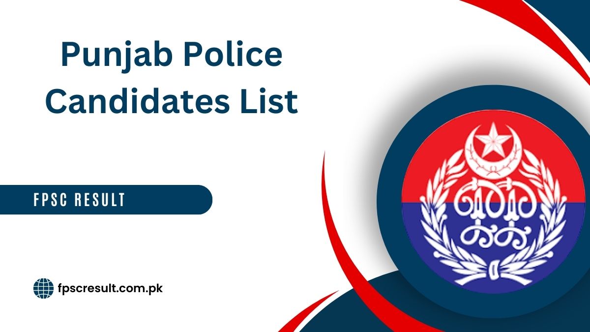 Punjab Police Rejected and Objection Candidates List 2024