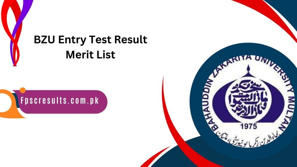 BZU Entry Test Result 2024 Merit List 