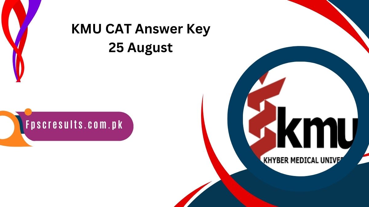 KMU CAT Answer Key 25 August 2024