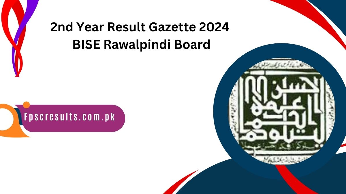 2nd Year Result Gazette 2024 BISE Rawalpindi Board [ Link ]