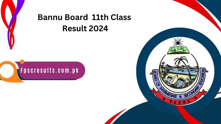 Bannu Board 11th Class Result 2024