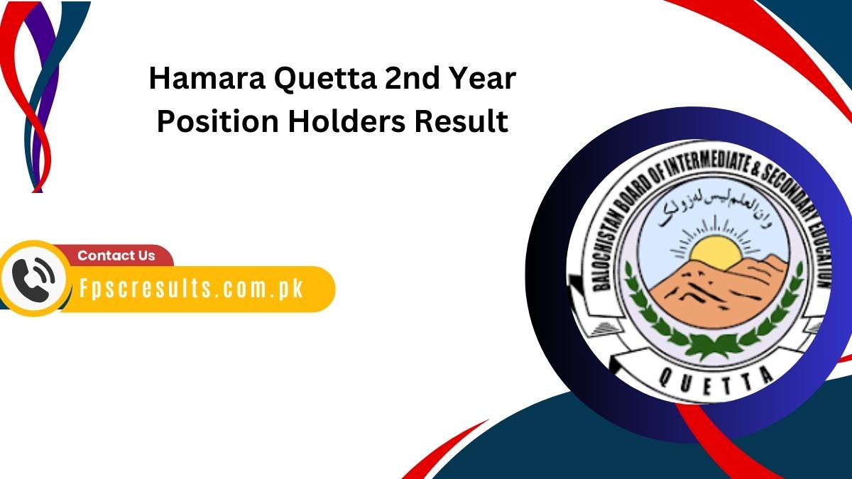 Hamara Quetta 2nd Year Position Holders Result 2024 [ Link ]