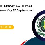 JSMU MDCAT Result 2024 Answer Key 22 September