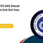 SBTE DAE Result 2024 1st 2nd 3rd Year