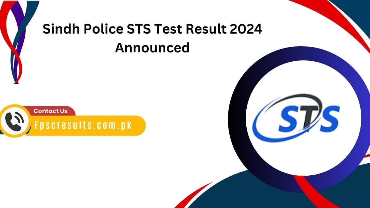 Sindh Police STS Test Result 2024 | 7 and 8 Sep Answer Key