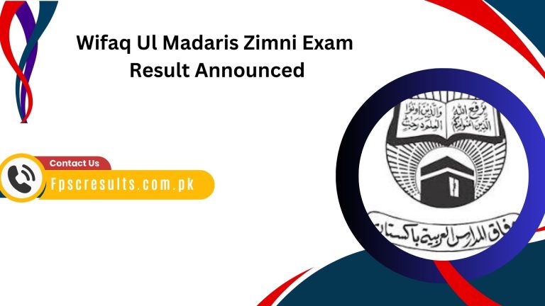 Wifaq Ul Madaris Zimni Exam Result 2024 Announced [ Link ]