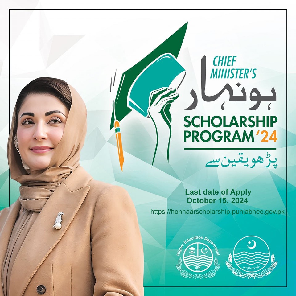 Maryam Nawaz Honahar Scholarship