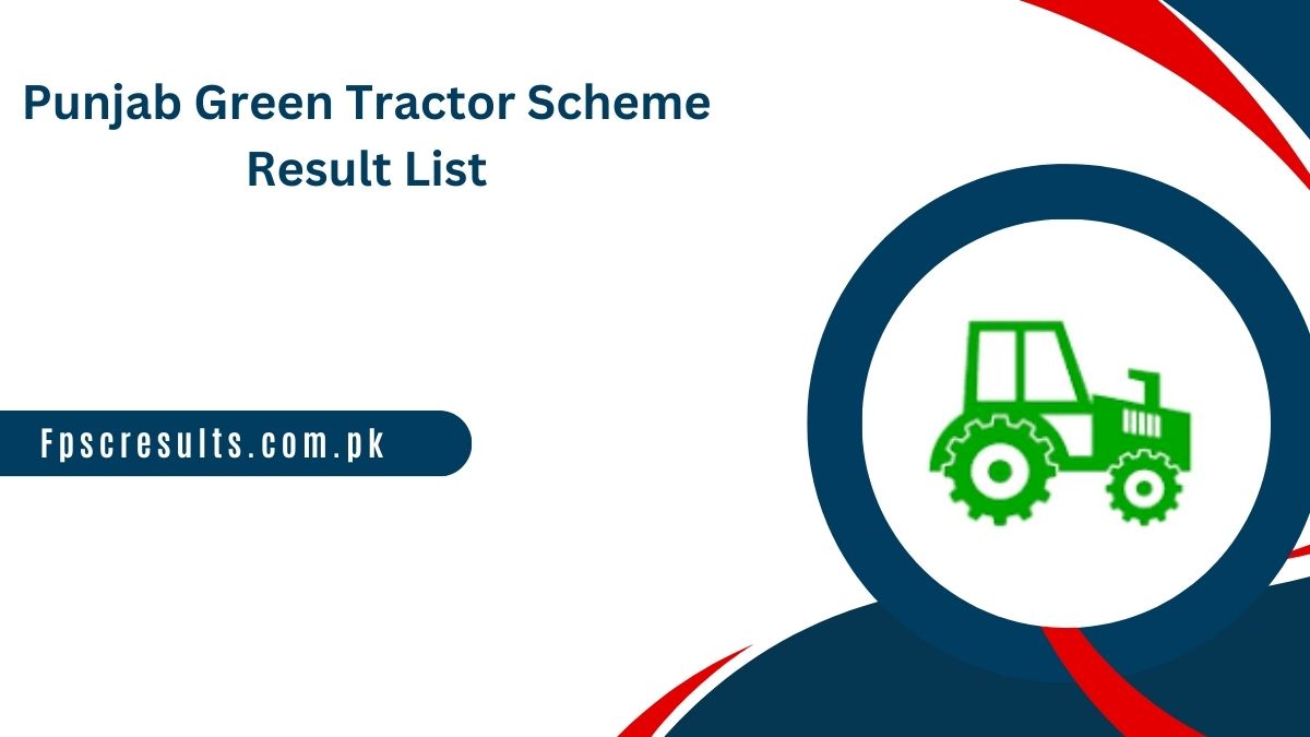 Punjab Green Tractor Scheme Result List