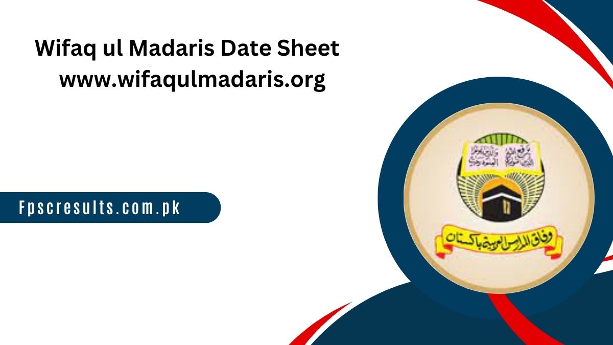 Wifaq ul Madaris Date Sheet 2025 Download